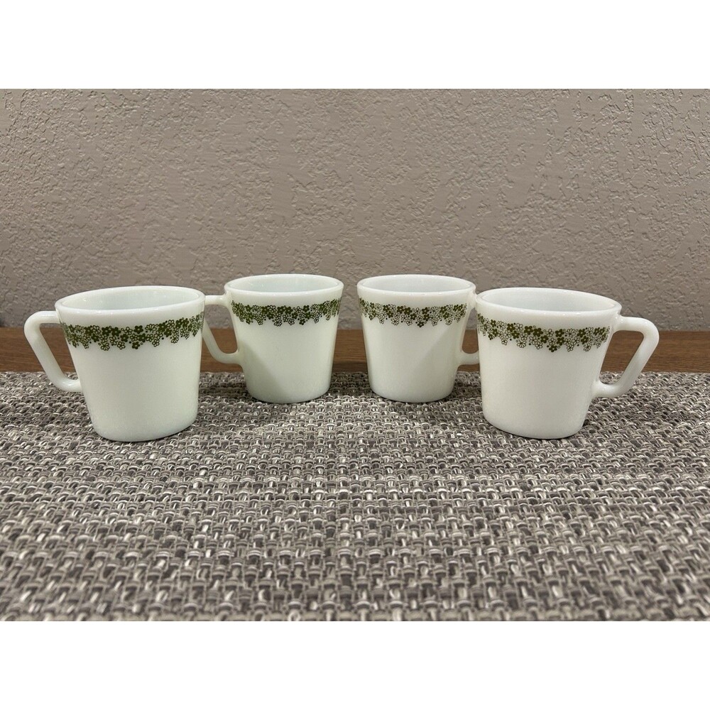 Corelle Pyrex Crazy Daisy Spring Blossom Coffee Mugs Set Of 4 D Handle